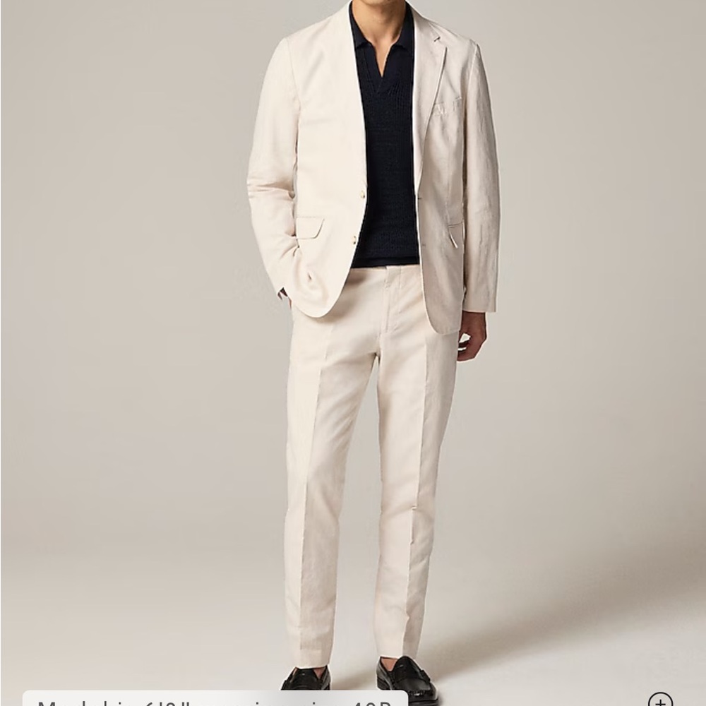 J. Crew Cream Suit